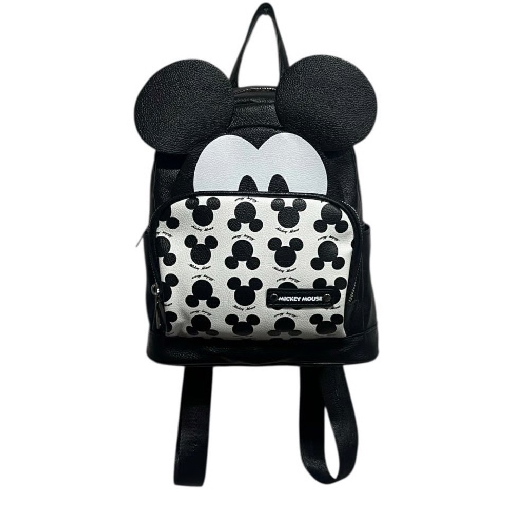 Black + White Mickey Mouse Mini Backpack